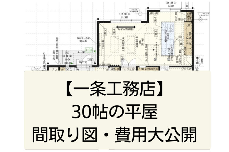 [Ichijo Corporation] 30 tsubo single-story floor plan and cost